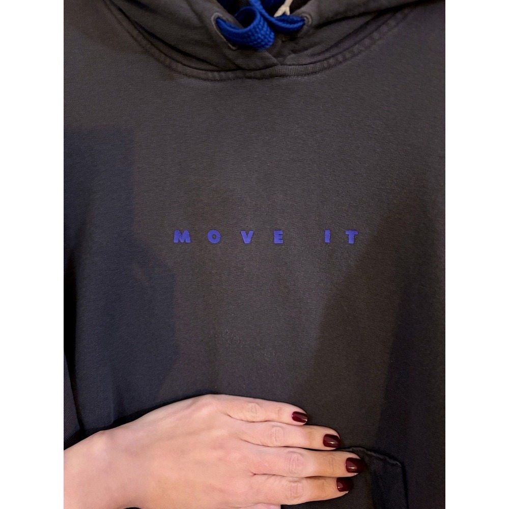 Mother Move It The Whip It Hoodie Faded Black Blue Graphic 8127-989 Size L - Picture 2 of 11
